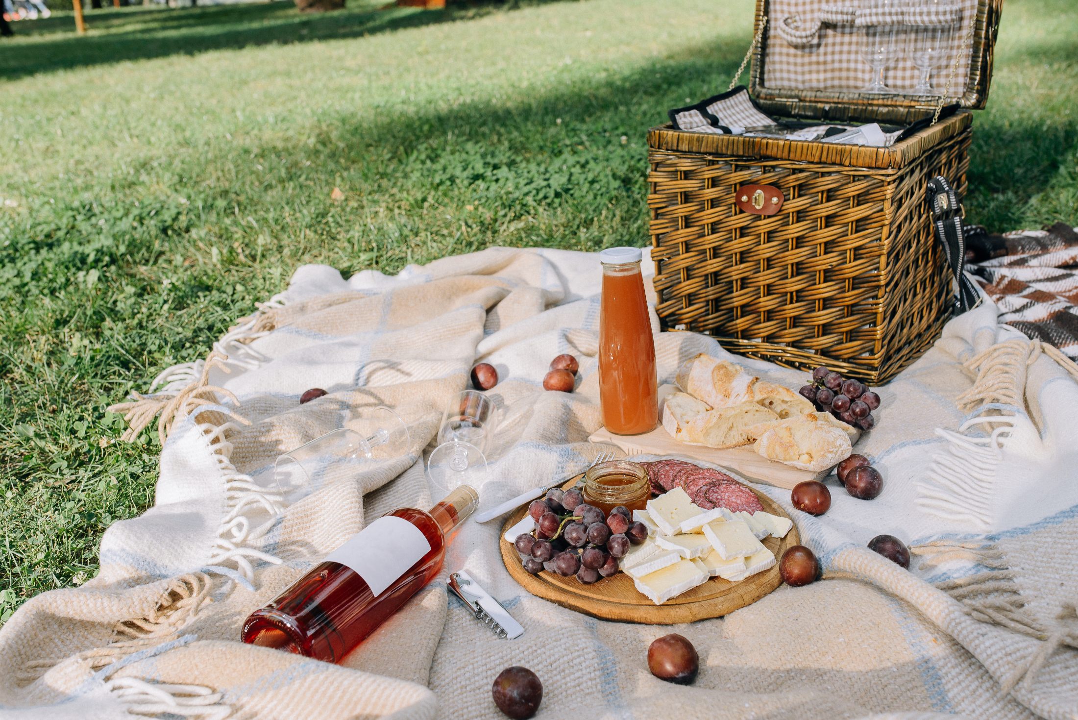 picnic on a blanket