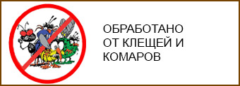 территория базы отдыха обработана от комаров и клещей